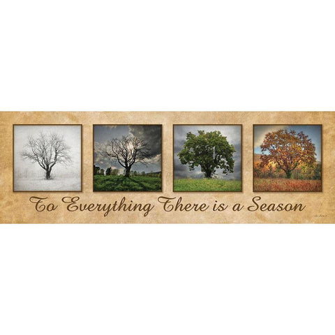 There is a Season Gold Ornate Wood Framed Art Print with Double Matting by Deiter, Lori