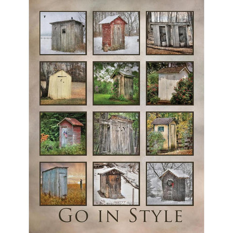 Go in Style White Modern Wood Framed Art Print by Deiter, Lori