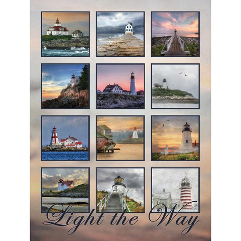 Light the Way White Modern Wood Framed Art Print by Deiter, Lori