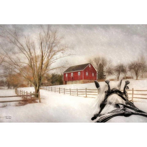 Almost Home White Modern Wood Framed Art Print by Deiter, Lori