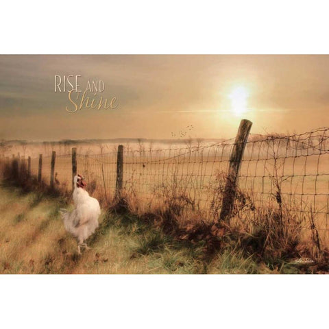 Rise and Shine White Modern Wood Framed Art Print by Deiter, Lori