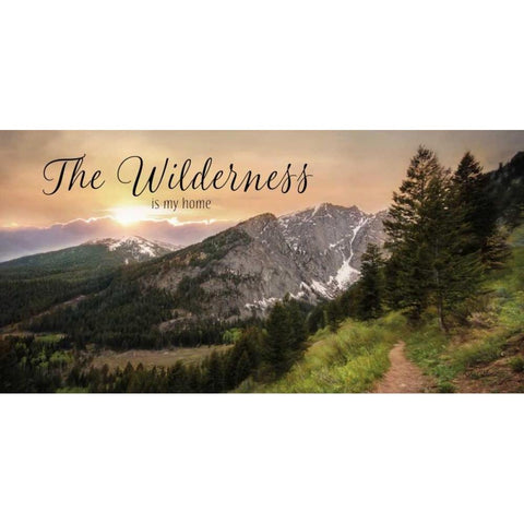 The Wilderness is My Home Black Modern Wood Framed Art Print with Double Matting by Deiter, Lori