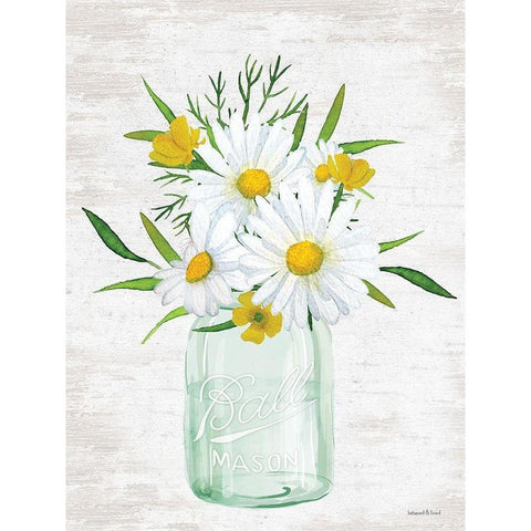 Floral Bouquet 3 Gold Ornate Wood Framed Art Print with Double Matting by Lettered and Lined