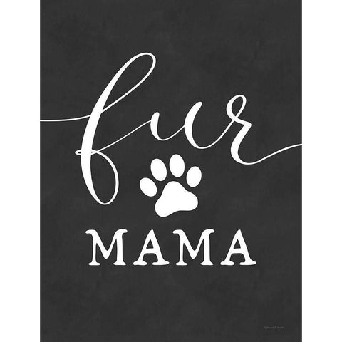 Fur Mama Gold Ornate Wood Framed Art Print with Double Matting by Lettered and Lined