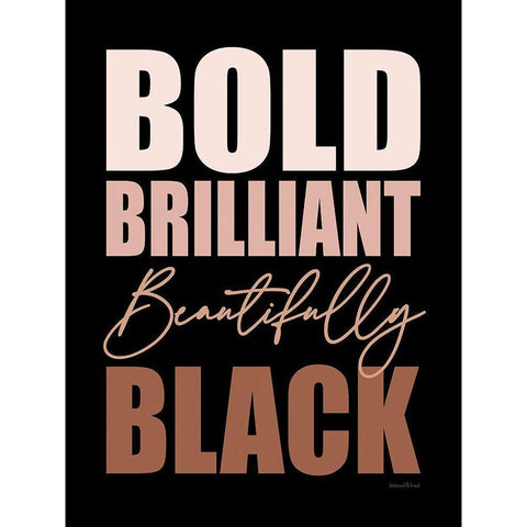 Beautifully Black White Modern Wood Framed Art Print by Lettered and Lined