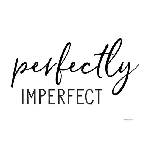 Perfectly Imperfect Gold Ornate Wood Framed Art Print with Double Matting by lettered And lined