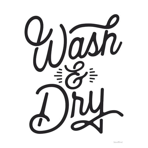 Wash And Dry Gold Ornate Wood Framed Art Print with Double Matting by lettered And lined