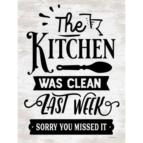 Clean Last Week White Modern Wood Framed Art Print by lettered And lined