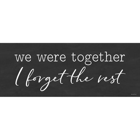 We Were Together Gold Ornate Wood Framed Art Print with Double Matting by Lettered and Lined