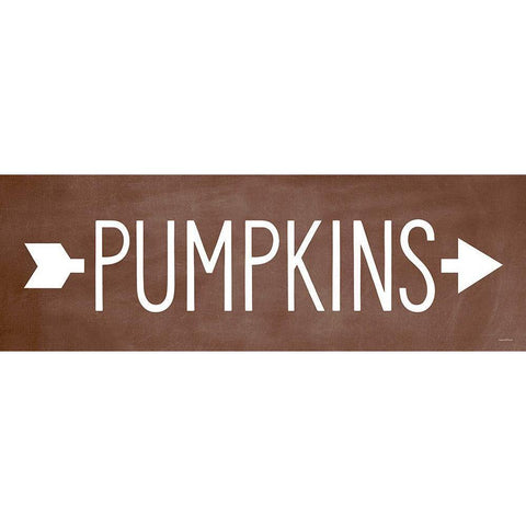 Pumpkins Black Modern Wood Framed Art Print by Lettered And Lined