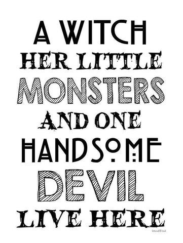 A Witch Black Ornate Wood Framed Art Print with Double Matting by Lettered and Lined