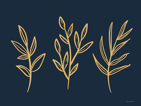 Autumn Leaves Black Ornate Wood Framed Art Print with Double Matting by Lettered And Lined