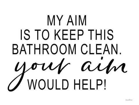 Clean Bathroom White Modern Wood Framed Art Print with Double Matting by Lettered And Lined