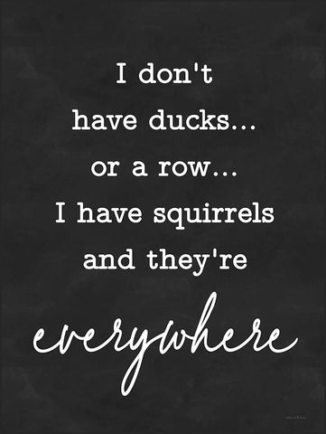 I Dont Have Ducks White Modern Wood Framed Art Print with Double Matting by Lettered and Lined