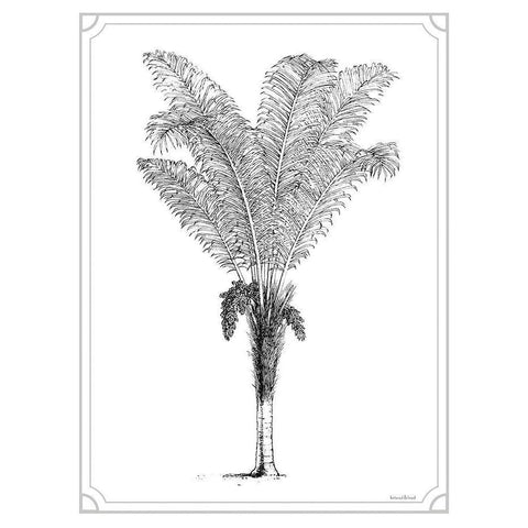 Timeless Palm White Modern Wood Framed Art Print by Lettered And Lined