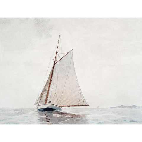 Sailing Excursion Black Modern Wood Framed Art Print by Lettered And Lined