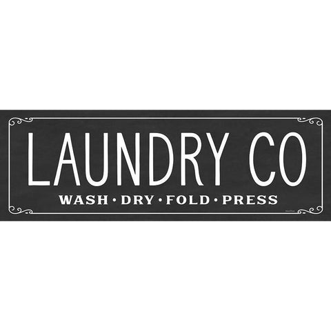 Laundry Co. Black Modern Wood Framed Art Print with Double Matting by Lettered And Lined