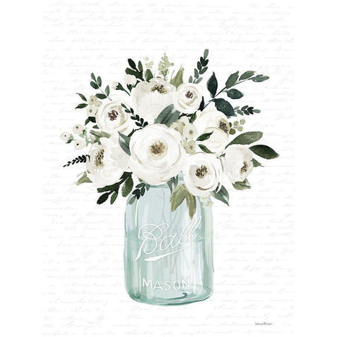 Kitchen Flowers II White Modern Wood Framed Art Print by lettered and lined