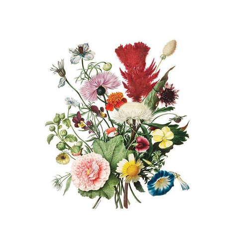 Flourishing Floral Gold Ornate Wood Framed Art Print with Double Matting by Lettered and Lined