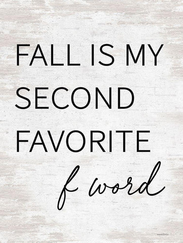 Fall is Myâ€¦ Black Ornate Wood Framed Art Print with Double Matting by Lettered And Lined