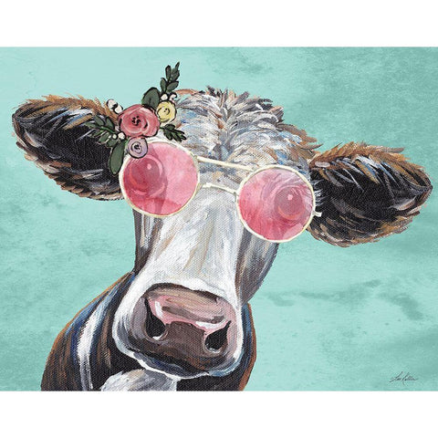 Rosey Eyes for You Gold Ornate Wood Framed Art Print with Double Matting by Keller, Lee