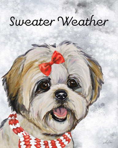 Sweater Weather White Modern Wood Framed Art Print with Double Matting by Keller, Lee