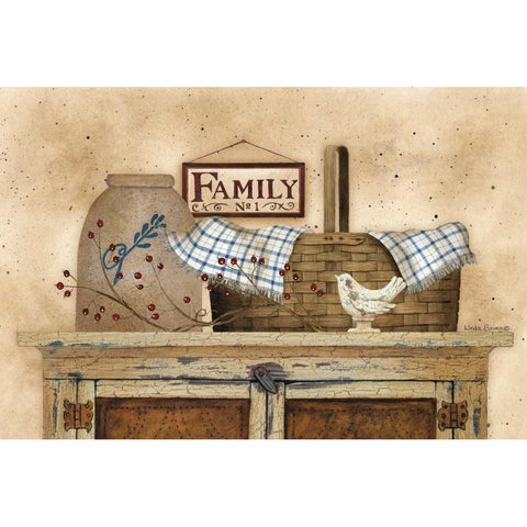 Family Still Life White Modern Wood Framed Art Print by Spivey, Linda