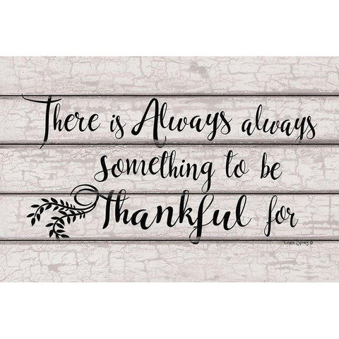 Always Thankful     Black Modern Wood Framed Art Print by Spivey, Linda