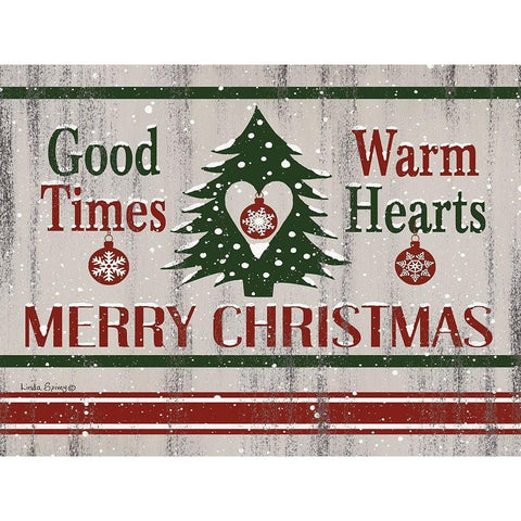 Farmhouse Christmas Black Modern Wood Framed Art Print by Spivey, Linda