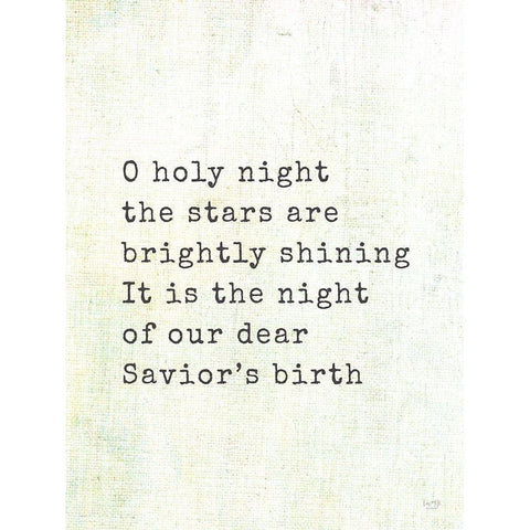 O Holy Night   Black Modern Wood Framed Art Print by Lux + Me Designs