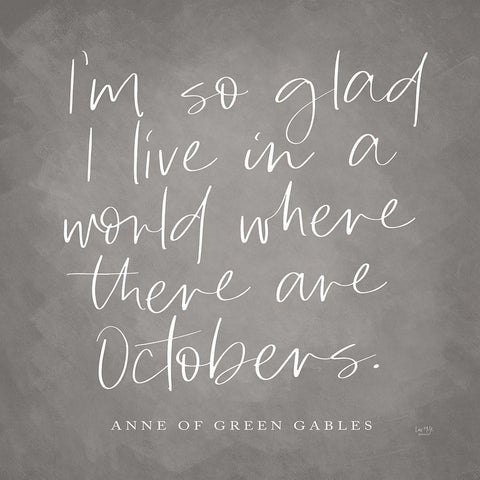 Octobers    White Modern Wood Framed Art Print with Double Matting by Lux + Me Designs