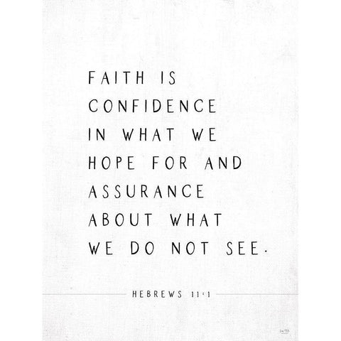 Faith is Confidence White Modern Wood Framed Art Print by Lux + Me Designs