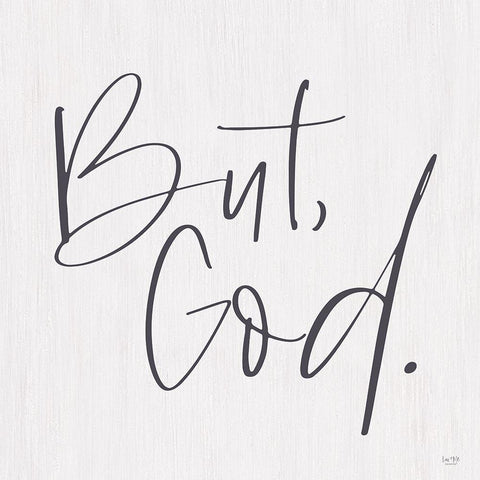 But, God Gold Ornate Wood Framed Art Print with Double Matting by Lux + Me Designs