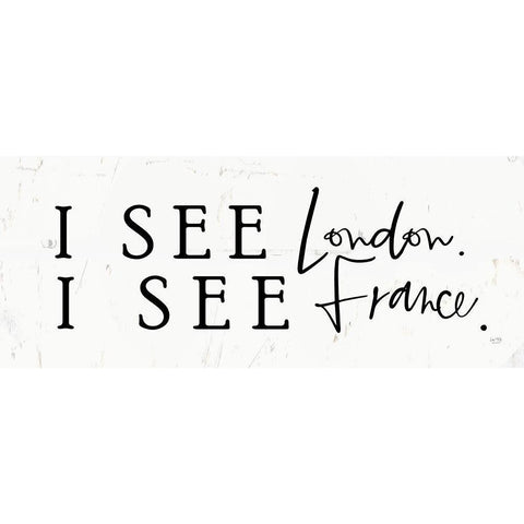 I See London    Gold Ornate Wood Framed Art Print with Double Matting by Lux + Me Designs