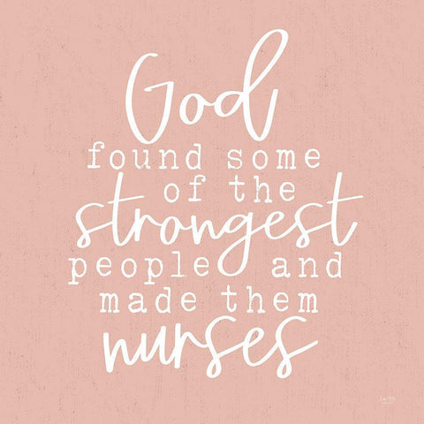 Nurses - Strongest People Black Modern Wood Framed Art Print by Lux + Me Designs