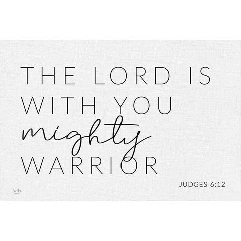 Mighty Warrior Gold Ornate Wood Framed Art Print with Double Matting by Lux + Me Prints