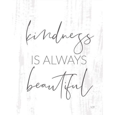 Kindness is Always Beautiful Gold Ornate Wood Framed Art Print with Double Matting by Lux + Me Designs