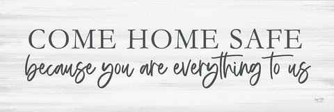 Come Home Safe Black Ornate Wood Framed Art Print with Double Matting by Lux + Me Designs