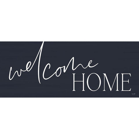 Welcome Home White Modern Wood Framed Art Print by Lux + Me Designs