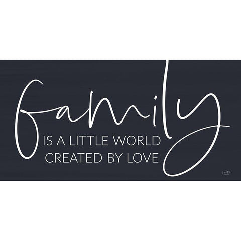 Family Isâ€¦ Gold Ornate Wood Framed Art Print with Double Matting by Lux + Me Designs