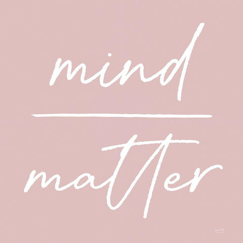 Mind Over Matter White Modern Wood Framed Art Print by Lux + Me Designs