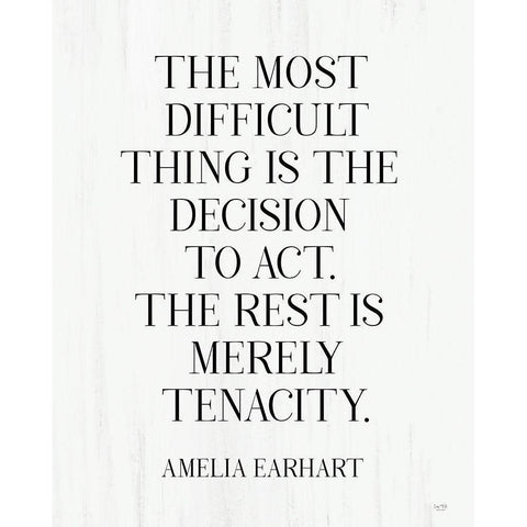 The Most Difficult Thing Gold Ornate Wood Framed Art Print with Double Matting by Lux + Me Designs