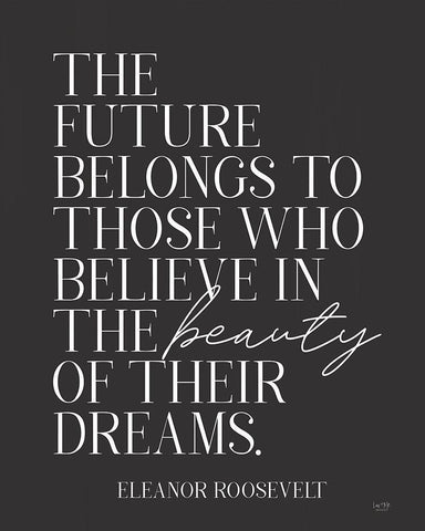 Beauty of Dreams White Modern Wood Framed Art Print with Double Matting by Lux + Me Designs