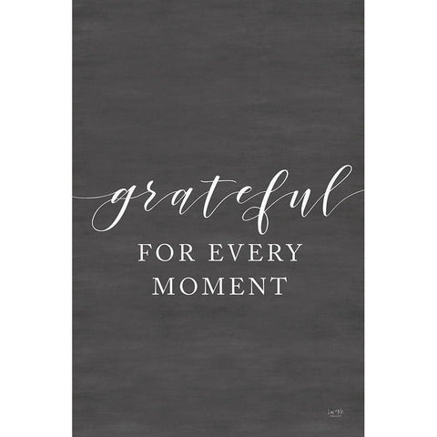 Grateful for Every Moment Gold Ornate Wood Framed Art Print with Double Matting by Lux + Me Designs