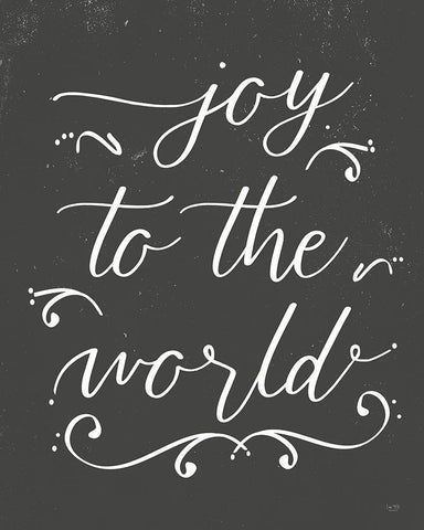 Joy to the World    Black Ornate Wood Framed Art Print with Double Matting by Lux + Me Designs