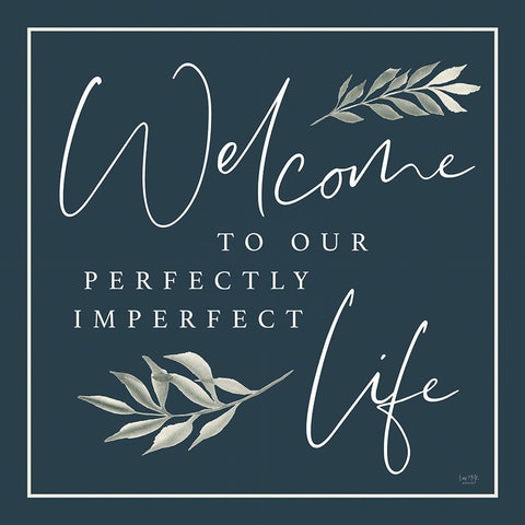 Perfectly Imperfect Life Black Ornate Wood Framed Art Print with Double Matting by Lux + Me Designs