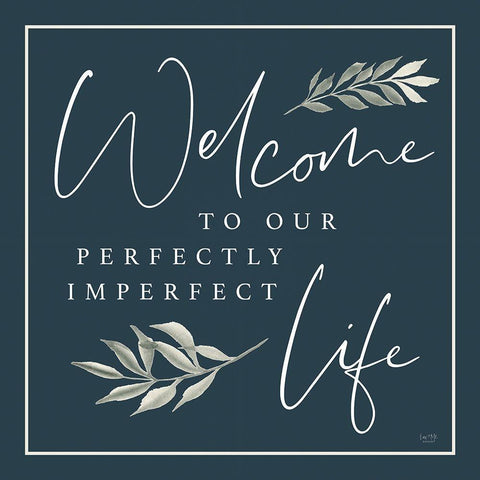 Perfectly Imperfect Life Gold Ornate Wood Framed Art Print with Double Matting by Lux + Me Designs