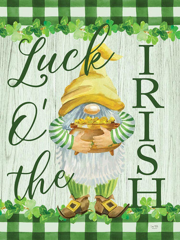 Luck O the Irish Black Ornate Wood Framed Art Print with Double Matting by Lux + Me Designs