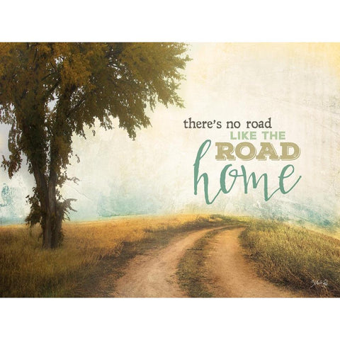 The Road Home Gold Ornate Wood Framed Art Print with Double Matting by Rae, Marla