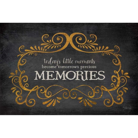 Precious Memories Black Modern Wood Framed Art Print with Double Matting by Rae, Marla